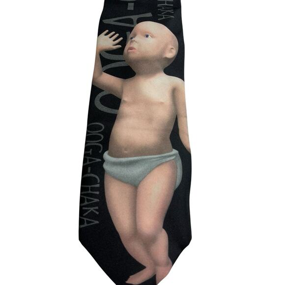 Vintage 1998 Ralph Marlin Big Baby Novelty Neck Tie Unique Hard to Find Rare - Picture 2 of 4